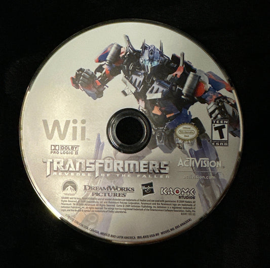 Transformers Revenge of the Fallen for Wii (loose disc)