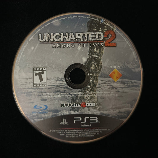 Uncharted 2 Among Thieves for PS3 (loose disc)