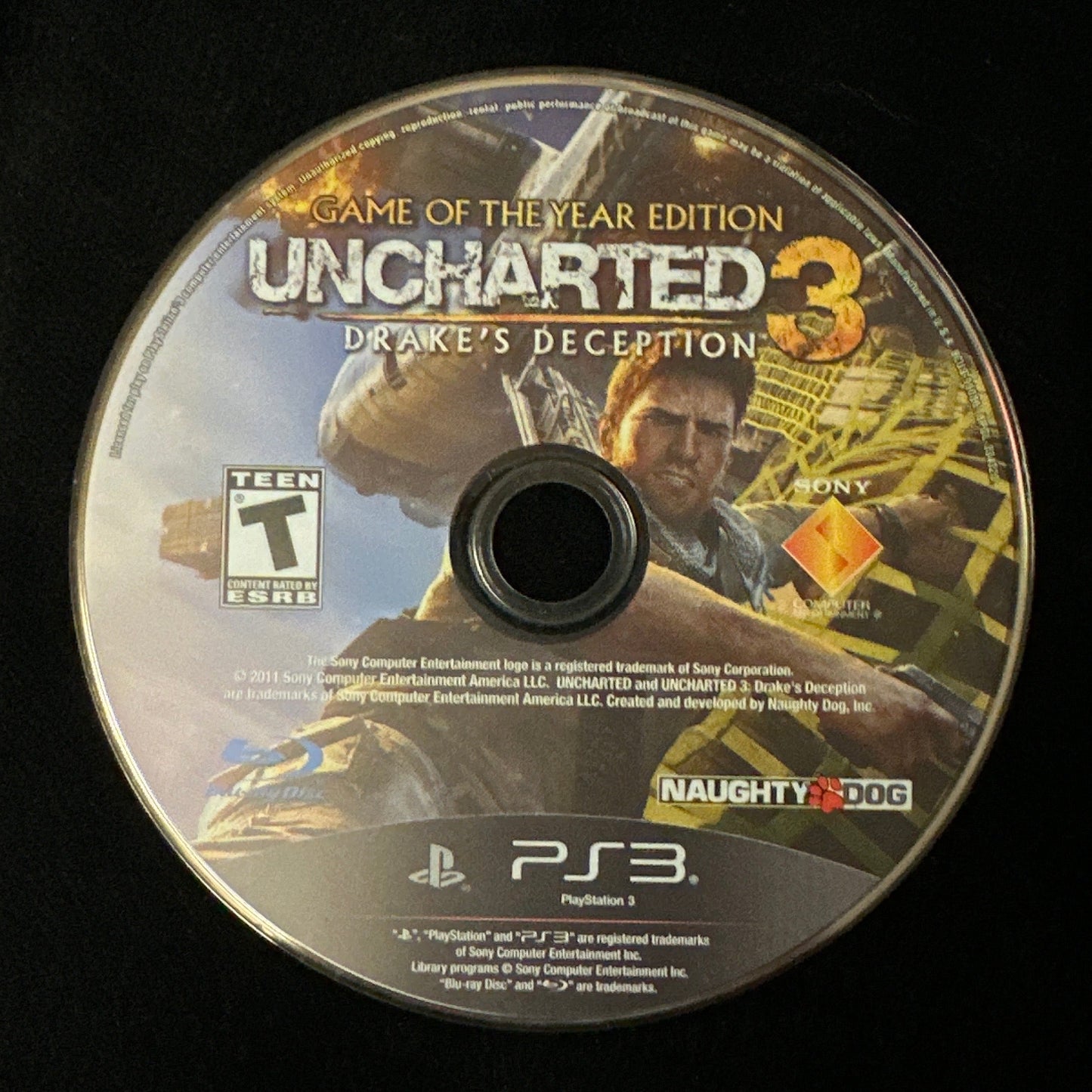 Uncharted 3 Drake’s Deception [GOTY] for PS3 (loose disc)