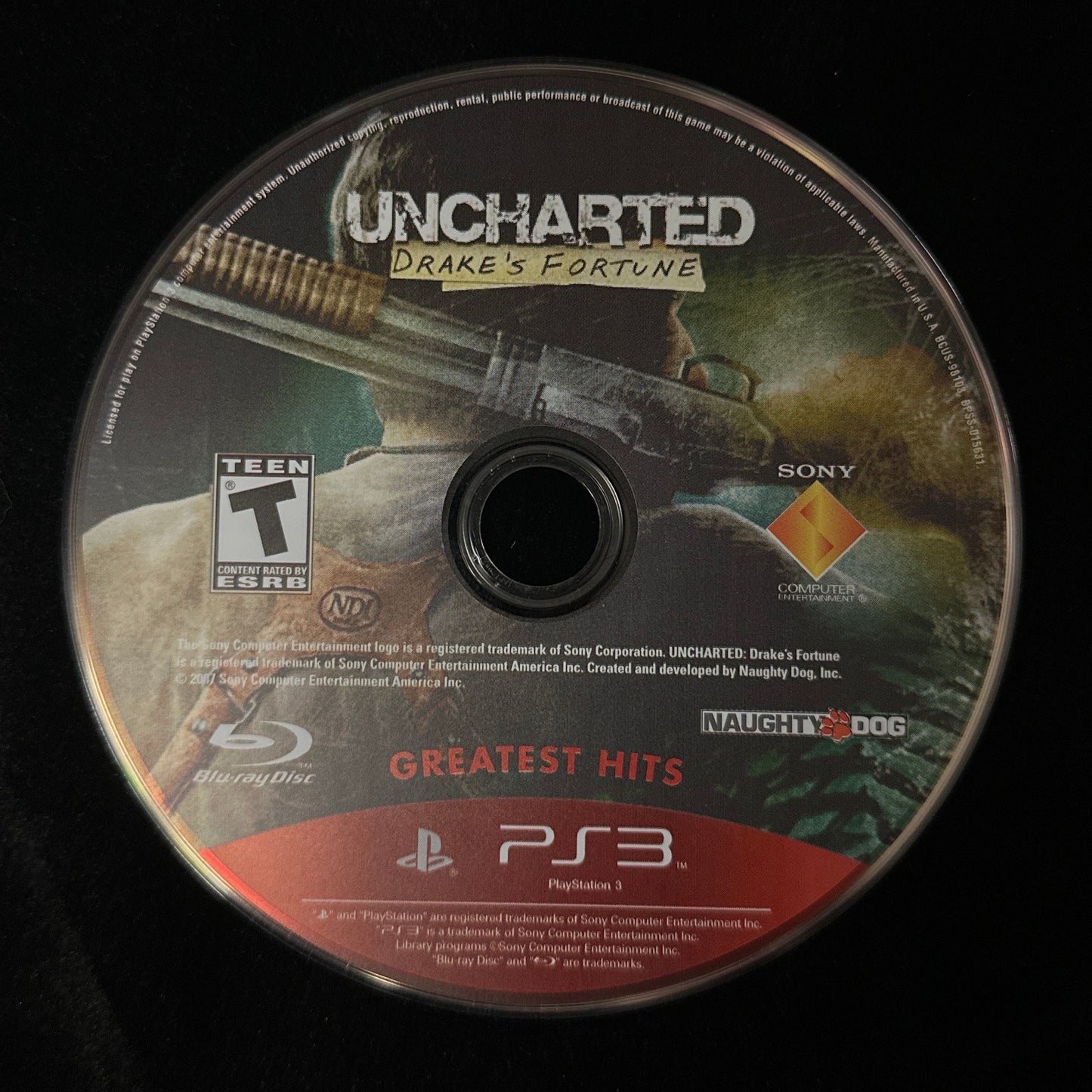 Uncharted Drake’s Fortune [Greatest Hits] for PS3 (loose disc)