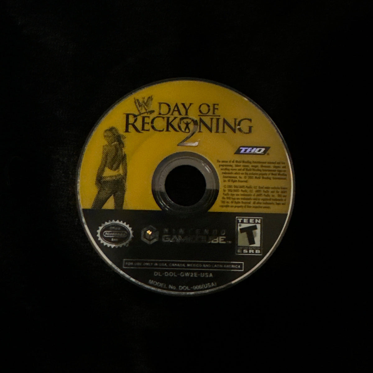 WWE Day of Reckoning 2 for GameCube (loose disc)