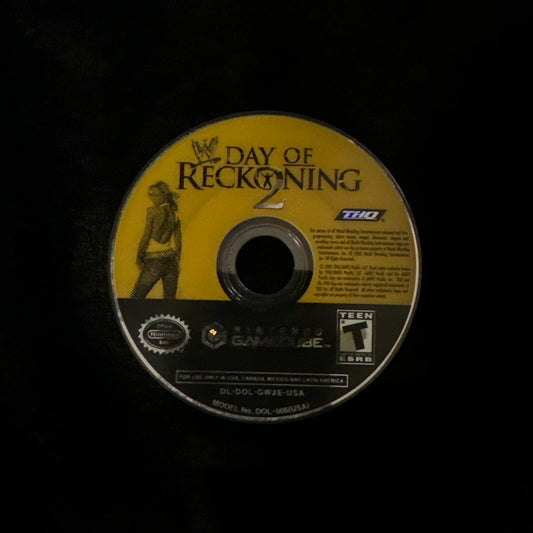 WWE Day of Reckoning 2 for GameCube (loose disc)