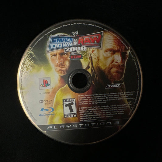 WWE Smack Down vs Raw 2009 for PS3 (loose disc)