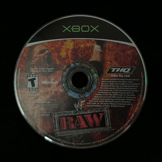 WWF RAW for Xbox (loose disc)