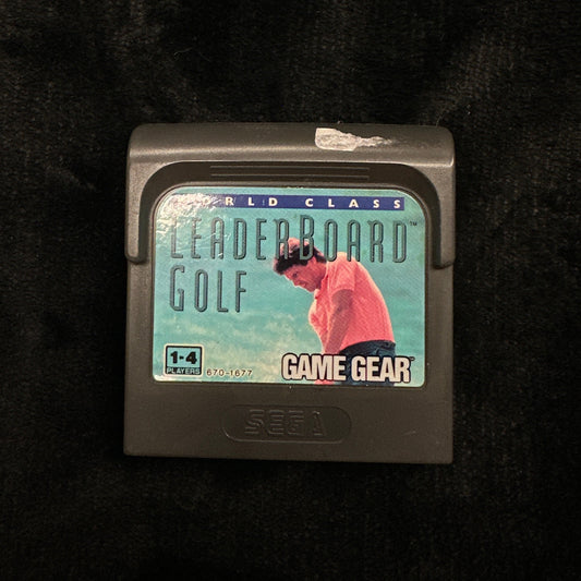 Game Gear cartridge on a dark surface