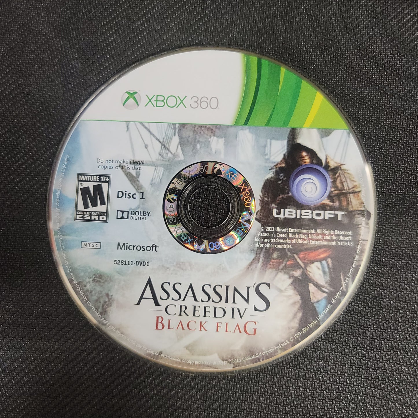 Assassin's Creed IV Black Flag for Xbox360 (Loose Disc)